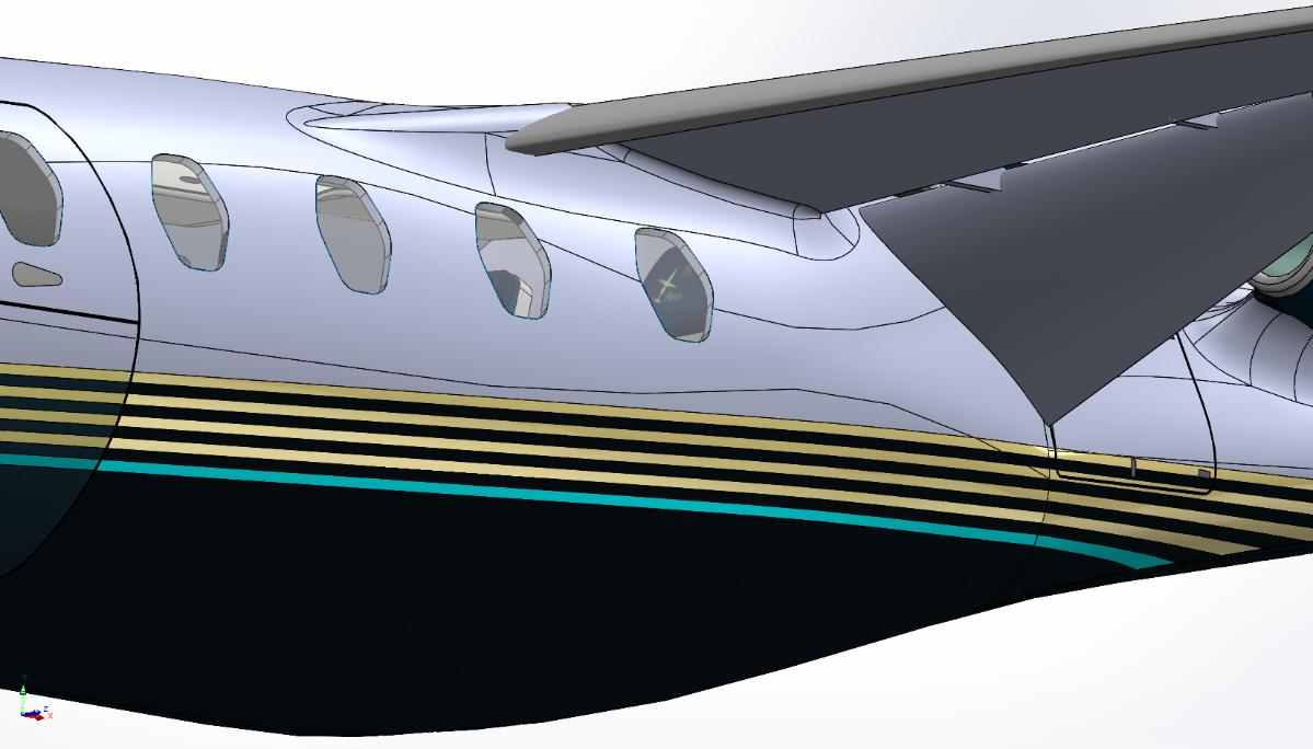 External coupling of fuselage and high-lift wing system