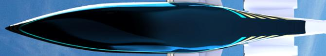 View of the Piero Jet III fuselage from below